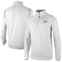Men's Columbia White Purdue Boilermakers Oakland Downs Quarter-Zip Top