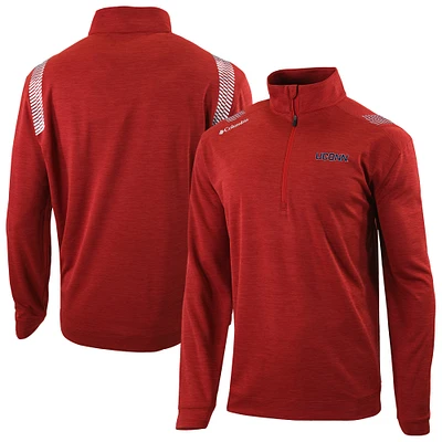 Men's Columbia UConn Huskies Oakland Downs Quarter-Zip Top