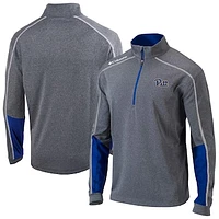 Men's Columbia Heather Gray Pitt Panthers Omni-Wick Shotgun 2.0 Quarter-Zip Top