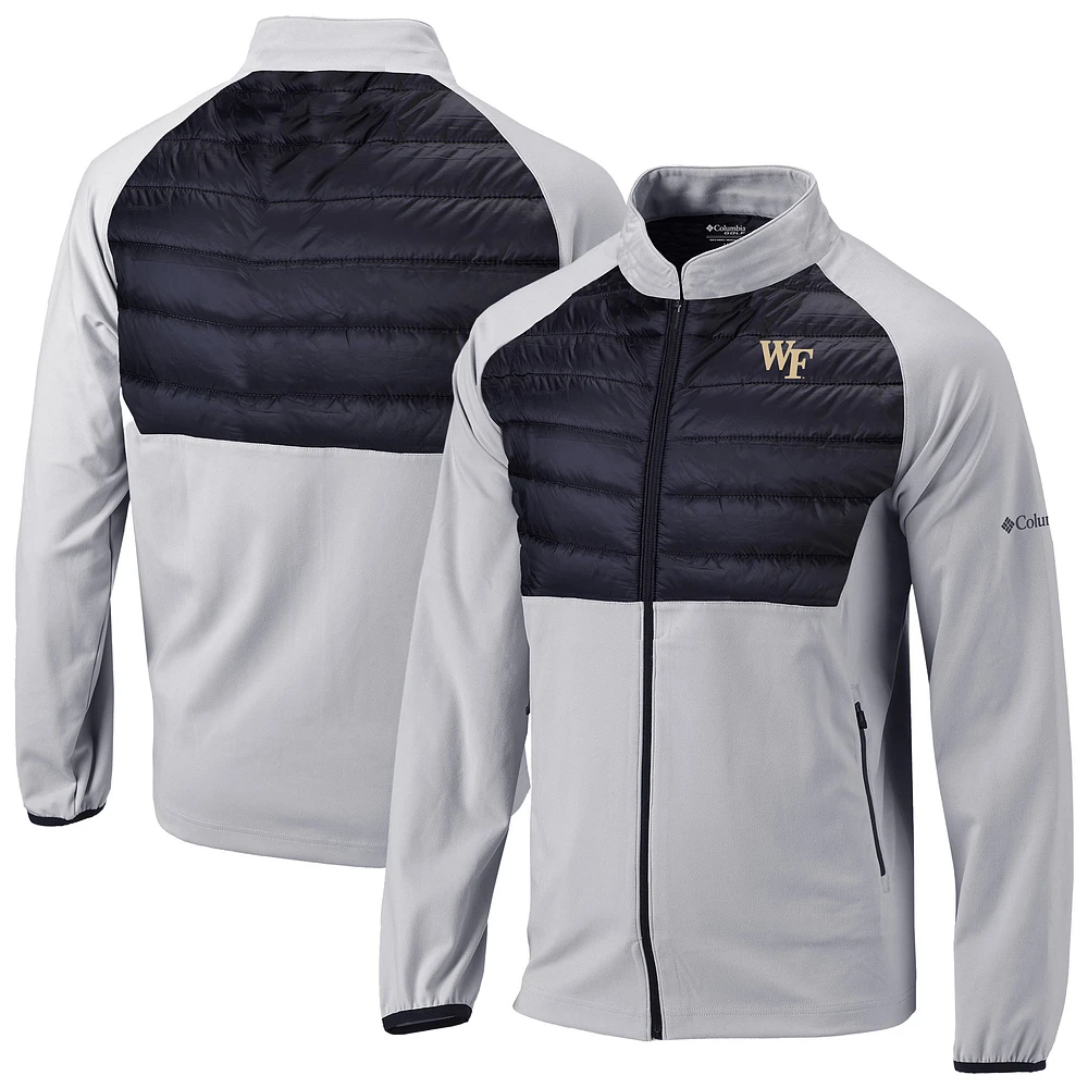 Men's Columbia Gray Wake Forest Demon Deacons Omni-Wick The Element Full-Zip Jacket