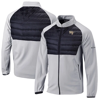 Men's Columbia Gray Wake Forest Demon Deacons Omni-Wick The Element Full-Zip Jacket