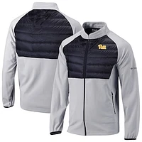 Men's Columbia Gray Pitt Panthers Omni-Wick The Element Full-Zip Jacket
