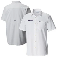 Men's Columbia  White Kansas State Wildcats Slack Tide Omni-Wick Button-Up Camp Shirt