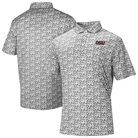 Men's Columbia Gray Oregon State Beavers Catchy Swing Polo