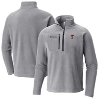 Men's Columbia Red Texas Tech Raiders Fast Trek III Half-Zip Fleece Jacket