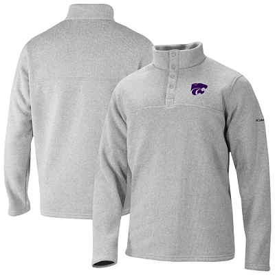 Men's Columbia Kansas State Wildcats Alto Pass Half-Snap Jacket
