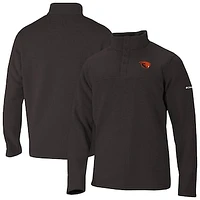Men's Columbia Black Oregon State Beavers Alto Pass Half-Snap Jacket