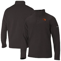 Men's Columbia Black Oregon State Beavers Alto Pass Half-Snap Jacket
