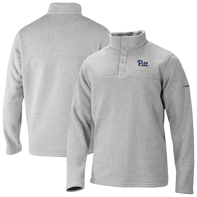 Men's Columbia Gray Pitt Panthers Alto Pass Half-Snap Jacket