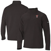 Men's Columbia Black Texas Tech Red Raiders Alto Pass Half-Snap Jacket