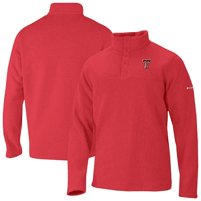 Men's Columbia Red Texas Tech Raiders Alto Pass Half-Snap Jacket