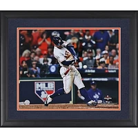 George Springer Houston Astros Autographed Framed 16" x 20"  2017 MLB World Series Champions Photograph with "17 WS MVP" Inscription