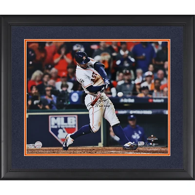 George Springer Houston Astros Autographed Framed 16" x 20"  2017 MLB World Series Champions Photograph with "17 WS MVP" Inscription