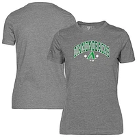 Women's Levelwear  Heather Gray Arizona Diamondbacks St. Patrick's Day Plaid Lettering Maddox T-Shirt