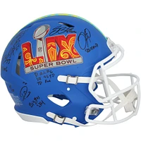 Philadelphia Eagles Autographed Riddell Super Bowl LIX Speed Authentic Helmet with 15 Signatures and Multiple Inscriptions - Limited Edition of 10