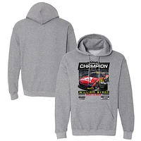 Men's Checkered Flag Sports  Heather Gray William Byron 2025 Daytona 500 Champion Pullover Hoodie