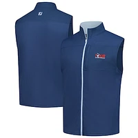 Men's FootJoy Navy TOUR Championship Ottoman Knit Full-Zip Vest
