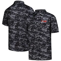 Youth FootJoy  Black TOUR Championship Cloud Camo Polo