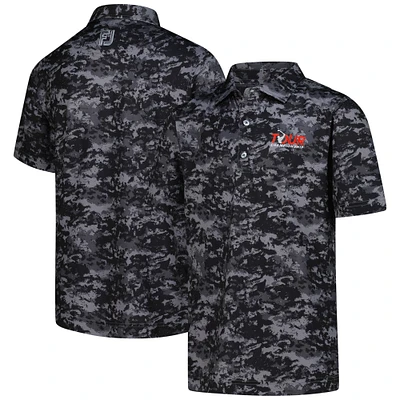 Youth FootJoy  Black TOUR Championship Cloud Camo Polo