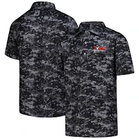 Youth FootJoy  Black TOUR Championship Cloud Camo Polo