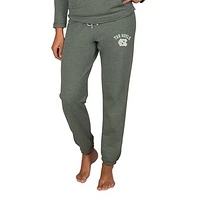 Women's Concepts Sport  Green North Carolina Tar Heels Mainstream French Terry Tri-Blend Sweatpants