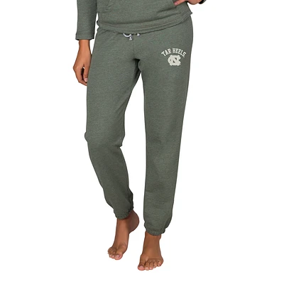 Women's Concepts Sport  Green North Carolina Tar Heels Mainstream French Terry Tri-Blend Sweatpants