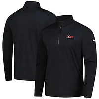Men's Nike  Black TOUR Championship Victory Performance Half-Zip Pullover