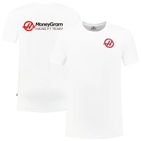 Men's White Haas F1 Team 2025 Fan Wear Roundel Essentials T-Shirt