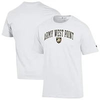 Men's Champion  White Army Black Knights Arch Over Logo T-Shirt