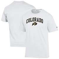 Men's Champion  White Colorado Buffaloes Arched Logo T-Shirt