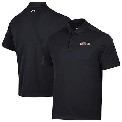 Men's Under Armour Black Maryland Terrapins T2 Green Day Polo