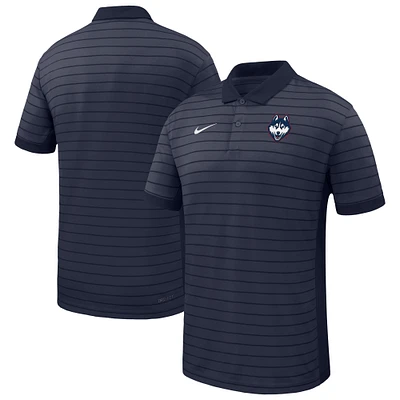 Men's Nike Navy UConn Huskies 2025 Sideline Victory Stripe Performance Polo