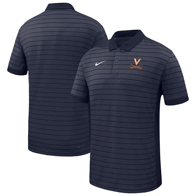 Men's Nike Navy Virginia Cavaliers 2025 Sideline Victory Stripe Performance Polo