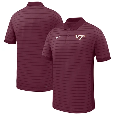 Men's Nike Maroon Virginia Tech Hokies 2025 Sideline Victory Stripe Performance Polo