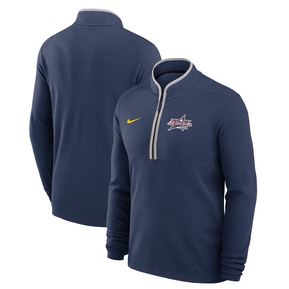 Men's Nike Navy 2025 MLB All-Star Game Victory Performance Half-Zip Pullover