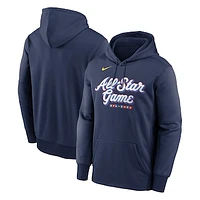 Men's Nike Navy MLB All-Star 2025 Game Authentic Collection Therma Pullover Hoodie
