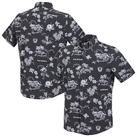 Men's Reyn Spooner Black Oakland Raiders Gridiron Classics Throwback Kekai Performance Button-Down Shirt