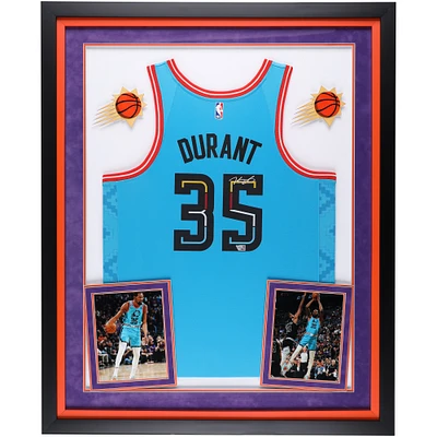 Kevin Durant Phoenix Suns Autographed Deluxe Framed Nike 2022-23 Turquoise City Edition Swingman Jersey