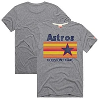 Men's Homage Gray Houston Astros Hyper Local Tri-Blend T-Shirt