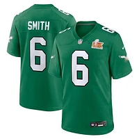 Men's Nike DeVonta Smith Kelly Green Philadelphia Eagles Super Bowl LIX 2nd Alternate Game Jersey