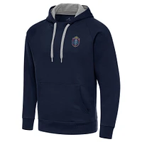 Men's Antigua  Navy Memphis 901 FC Victory Raglan Pullover Hoodie