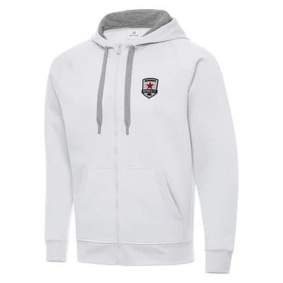 Men's Antigua Sacramento Republic FC Victory Raglan Full-Zip Fleece Hoodie