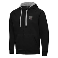 Men's Antigua San Antonio FC Victory Raglan Full-Zip Fleece Hoodie