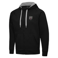 Men's Antigua San Antonio FC Victory Raglan Full-Zip Fleece Hoodie
