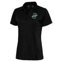 Women's Antigua  Black Colorado Springs Switchbacks FC Tribute Polo