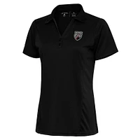 Women's Antigua  Black San Antonio FC Tribute Polo