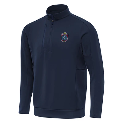 Men's Antigua  Navy Memphis 901 FC Generation Quarter-Zip Pullover