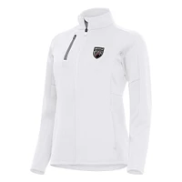 Women's Antigua  White San Antonio FC Generation Full-Zip Jacket