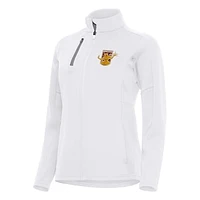Women's Antigua  White Detroit City FC Generation Full-Zip Jacket