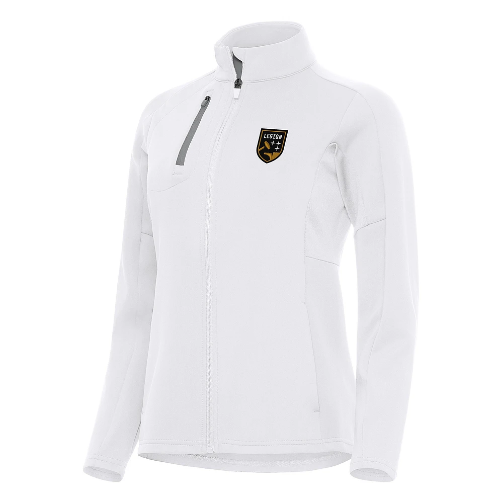 Women's Antigua White Birmingham Legion FC Generation Full-Zip Jacket